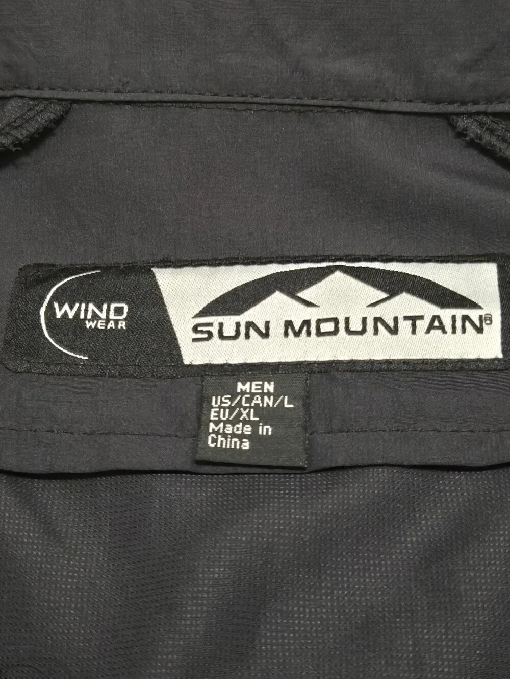 Sun Mountain Wind Wear Golf 1/4 Zip Windbreaker w/Pockets, Black, Men's L